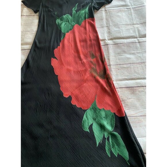 Vintage Jeffrey & Dara 90’s floral boho midi dress M - Picture 4 of 12